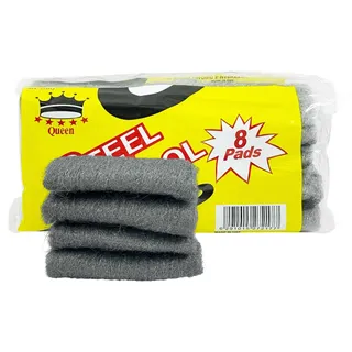 QUEEN STEET WOOL 8 PCS