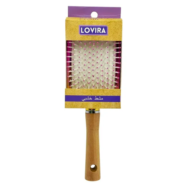 Wooden hair brush