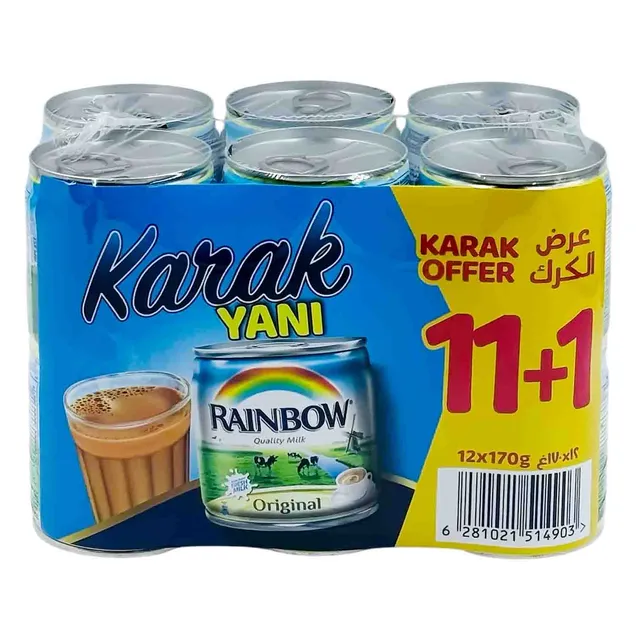 ابو قوس حليب مبخر12 × 170 جم