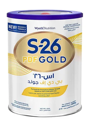 اس 26 حليب اطفال بي دي اف جولد 400 جرام