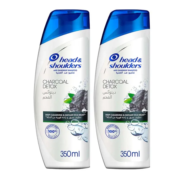 HEAD & SHOULDER CHARCOAL DETOX SHAMPOO 2X350ML