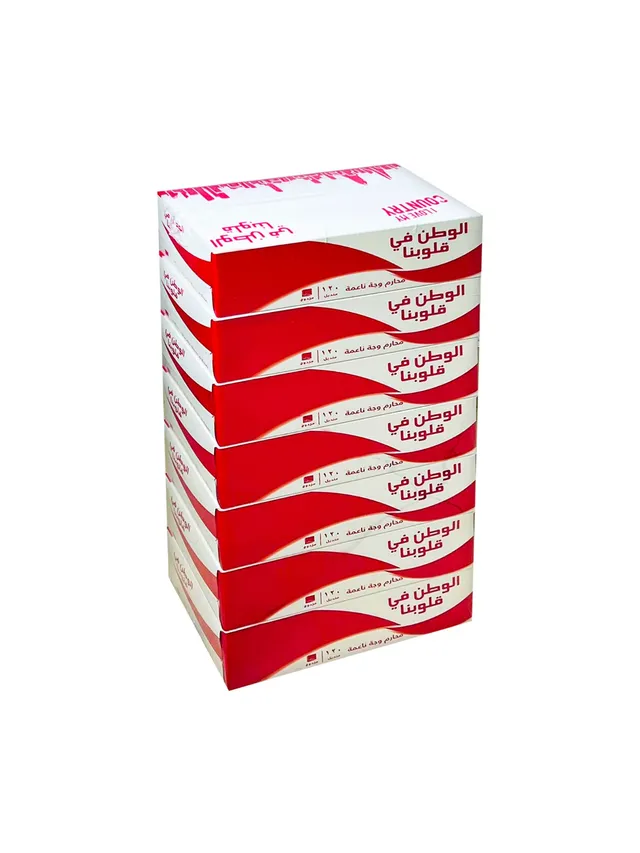 AMWAJ TISSUE I LOVE MY COUNTRY 7X120 SHEET 2 PLY