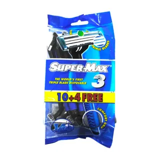 SUPERMAX 3 TRIPLE BLADE DISPOSABLE 10+4 FREE