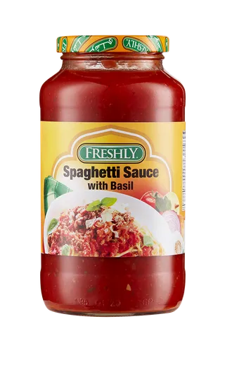 FRESHLY SPAGHETTI SAUCE WITH BASIL 680G
