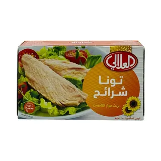 العلالي تونا شرائح بزيت دوار الشمس 100 جم