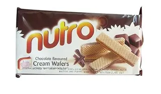 NUTRO CHOCOLATE FLAVOURED CREAM WAFERS 75 GM