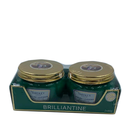 YARDLEY ENGLISH LAVENDER BRILLIANTINE 2 x 80GM
