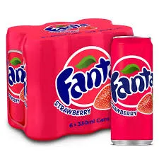 FANTA STRAWBERRY CAN  6 x 330ML