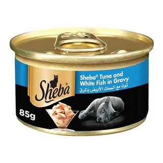 SHEBA TUNA AND WHITE FISH IN GRAVY 85GM (JF)