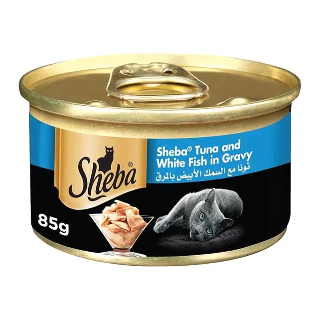 SHEBA TUNA AND WHITE FISH IN GRAVY 85GM (JF)