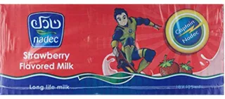 NADEC MILK STRAWBERRY FLAVORED L/L 18 X 125 ML