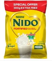 نيدو حليب مجفف 1.8 كجم + 300 جرام