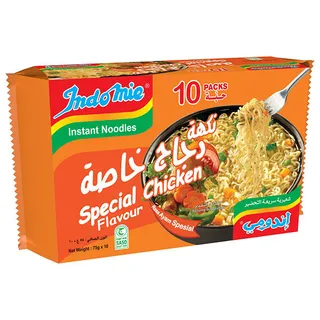INDOMIE NOODLES SPECIAL CHICKEN 10X75GM