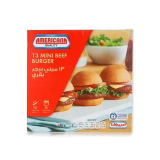 AMERICANA MINI BEEF BURGER 400GM