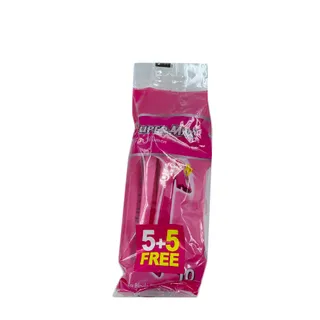 SUPER-MAX DISPOSABLE RAZORS WOMEN 5+ 5 PCS FREE