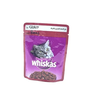 WHISKAS GRAVY WITH BEEF 85GM