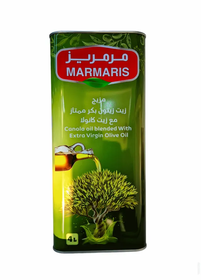 مرمريز مزيج زيت زيتون بكرممتاز مع زيت كانولا 4 لتر