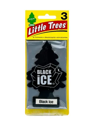 Little trees Car Air Freshener black ice Scent 3 pcs