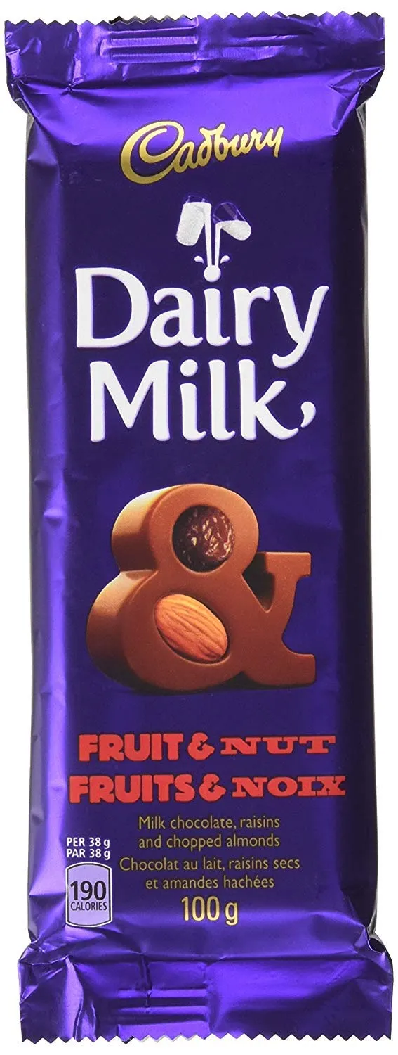 CADBURY FRUIT&NUT 100GR