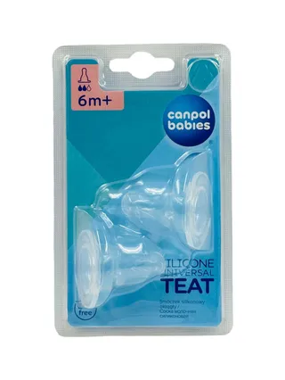 CANPOL BABIES SILICONE 2 6M+