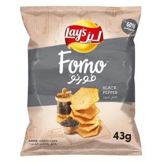 LAYS FORNO BAKED BLACK PEPPER 43 GR