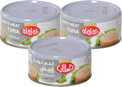 العلالي تونة أبيض بزيت الزيتون 3*170 جرام