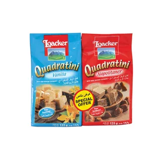 LOACKER QUADRATINI ASST 2X125 GR