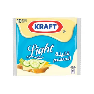 KRAFT CHEESE SLICES LIGHT 10s 200GM