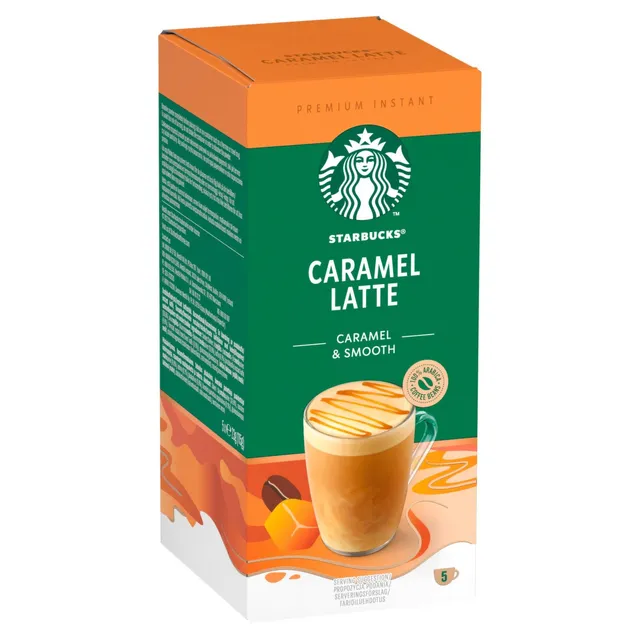 STARBUCKS CARAMEL LATTE 5 x 23 GM