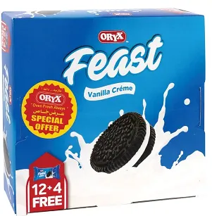 ORYX FEAST VANILLA CREME 16X32GM