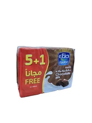نادك حليب بالشوكولاتة 6 × 185 مل