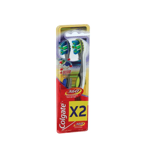 COLGATE 360 OPTIC WHITE TOOTHBRUSH 1+1FREE
