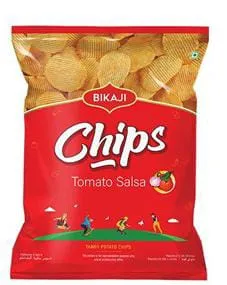 BIKAJI POTATO CHIPS TOMATO SALSA 10 x 40GM