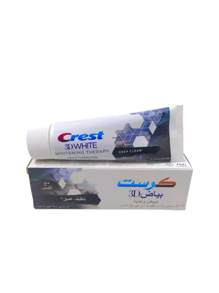 CREST DEEP CLEAN W/ CHARCOAL 3D WHITE TOOTHPASTE 75ML