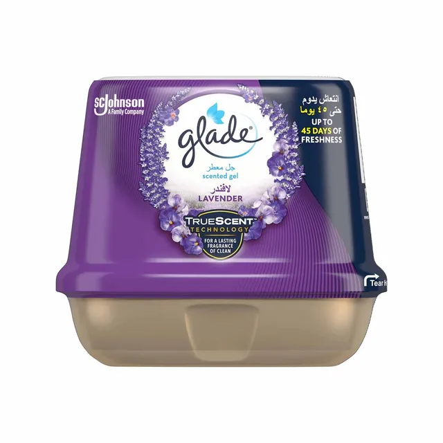 GLADE SCENTED GEL LAVENDER AIR FRESHNER 180GM