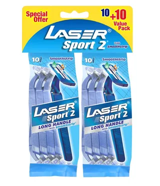 Laser two-blade shaving machine, 10 + 10 free tablets