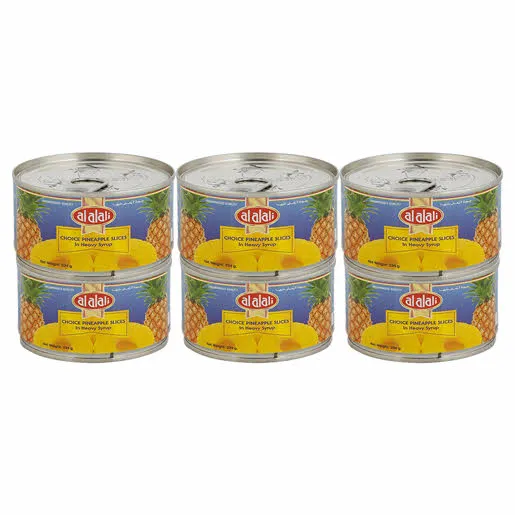 ALALALI CHOICE PINEAPPLE SLICES 6x234GR