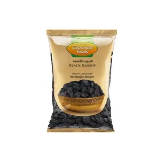 Goodness Foods Black Raisins 250g