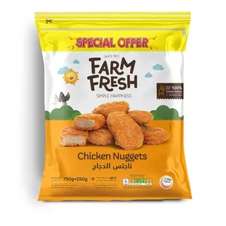 Farm Fresh Chicken Nuggets 750g + 250g