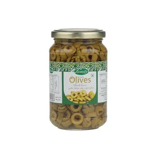 Family Sliced Olives Green In Brine 340g