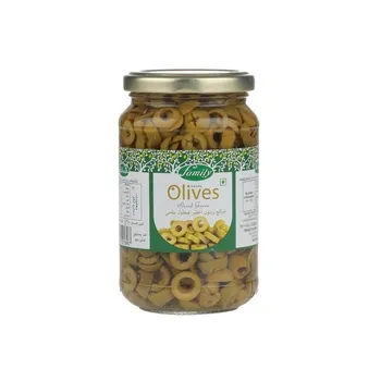 Family Sliced Olives Green In Brine 340g