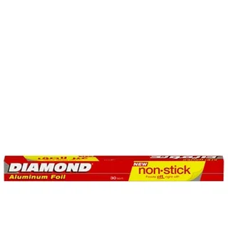Diamond Aluminium Non Stick Foil Silver 30sqft