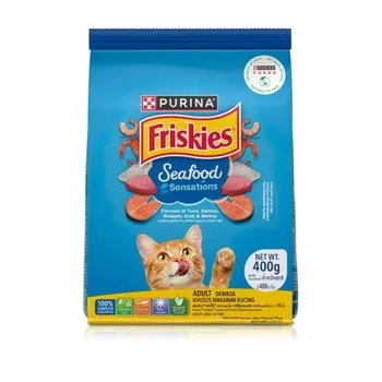 Friskies Seafood Sensations Dry Cat Food 400g