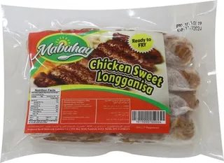 Mabuhay Chicken Sweet Skinless Longanisa (Frozen)
