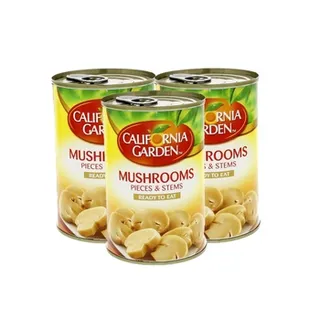 California Garden Mushroom Pieces & Stems 425g Pack of 3