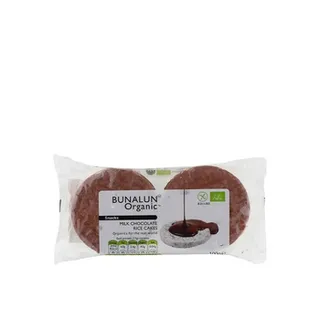 Bunalun Organic Milk Chocolate Rice Cakes 100g