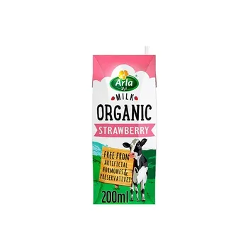 Arla Organic Strawberry Milk 200ml