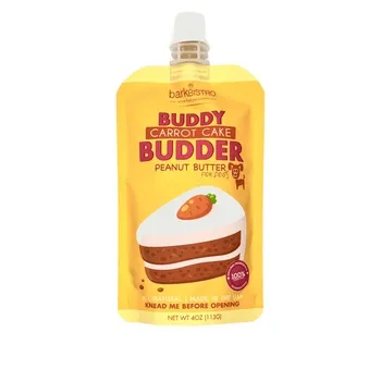 Buddy Budder Carrot Cake Squeeze 113g Dog Peanut Butter