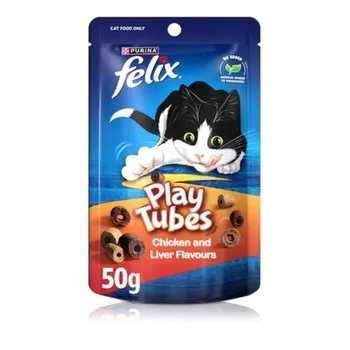 Felix Play Tubes Chicken And Liver Cat Treats 50g