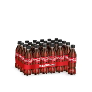 كوكا كولا زيرو كالوريز مشروب غازي بي تي 500ml باك 24